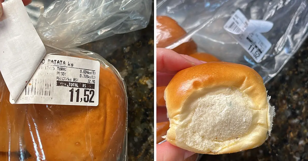 Cliente denuncia pão mofado com data adulterada em mercado de Corumbá