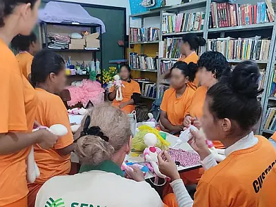 Internas do presídio de Corumbá realizam curso de Confecção de Bonecas e Peças de Pano