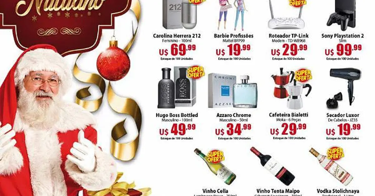 Promoção de natal no Shopping China começa dia 16