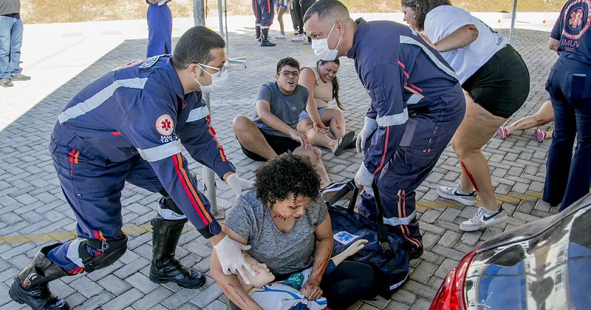 Simulação de resgate à vítimas mobiliza universitários e órgãos de emergência em Corumbá