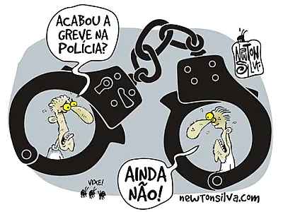 Policiais  em alerta