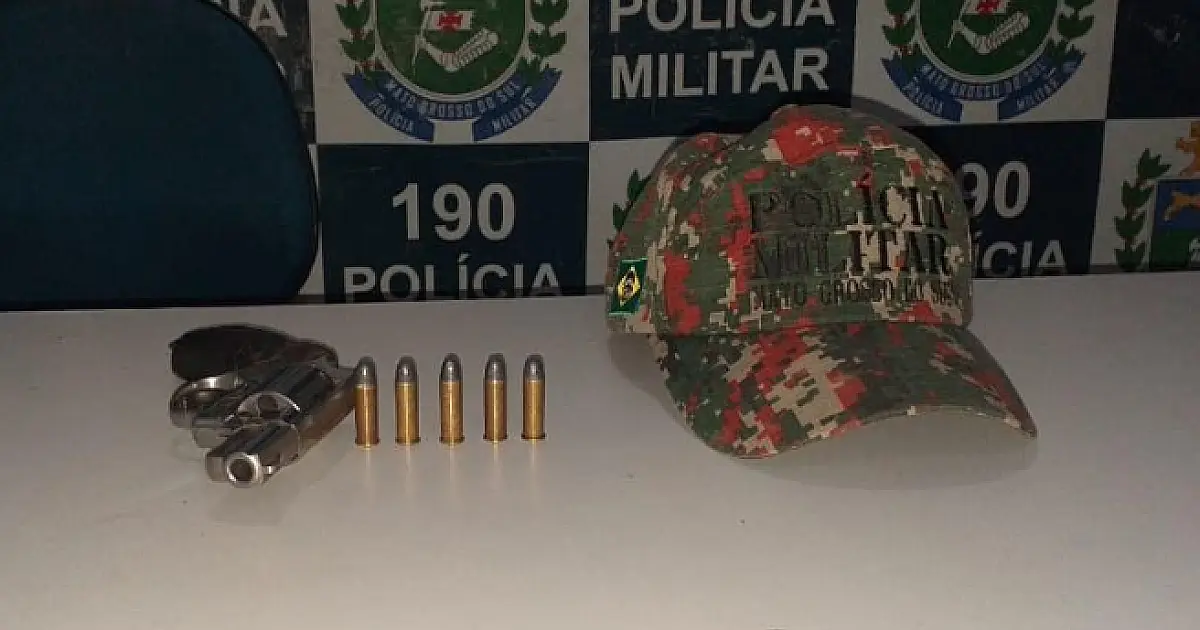 Morador de Ladário é preso com arma e munições ilegais