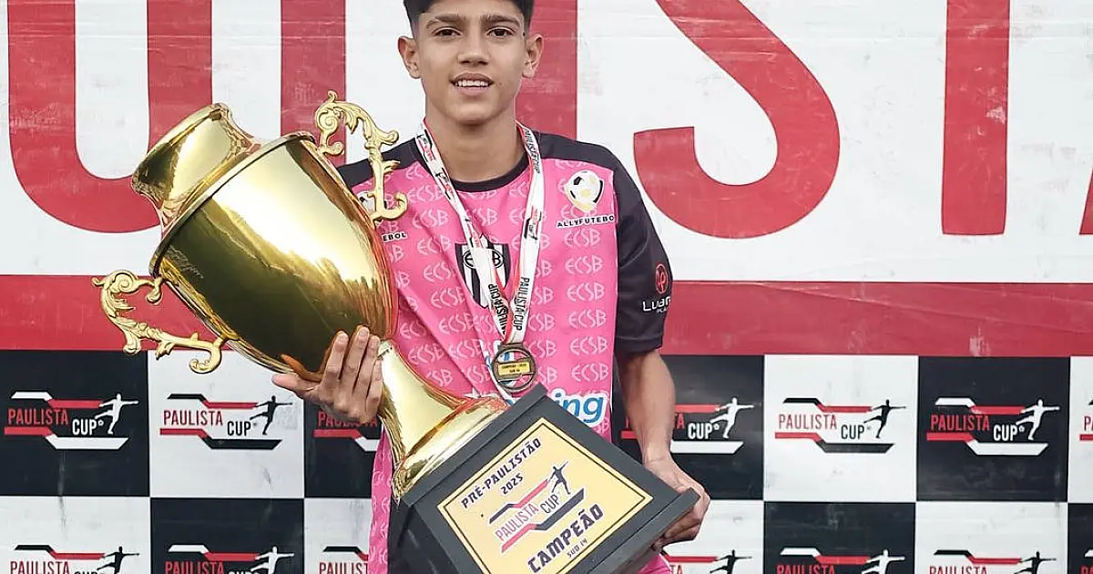 Corumbaense Eduardo Melo é campeão e promessa do Sub-14 paulista