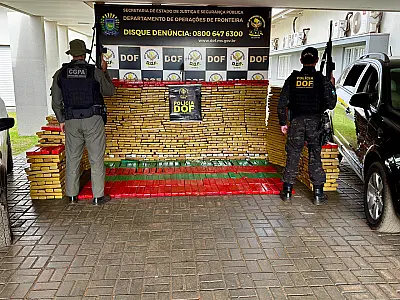 Polícia apreende 2,2 toneladas de maconha em ação na fronteira de MS