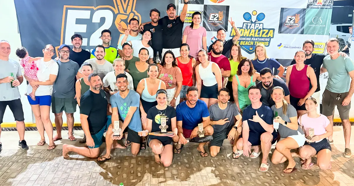 'Pé na Areia' bate recorde de inscrições e consolida crescimento do Beach Tennis em Corumbá
