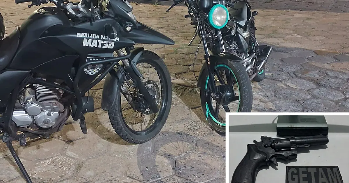 Foragido da justiça é preso com simulacro e moto adulterada em Corumbá