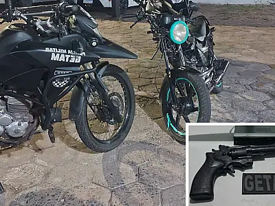 Foragido da justiça é preso com simulacro e moto adulterada em Corumbá