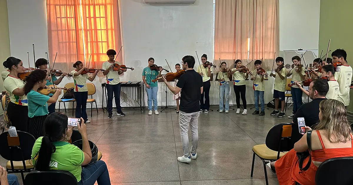 Professores da OSB promovem residência e inspiram jovens músicos em Corumbá