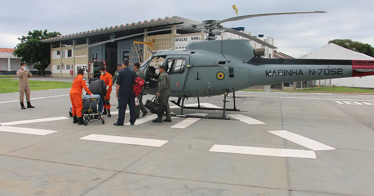 Homem com fortes dores no peito é resgatado por aeronave no Pantanal