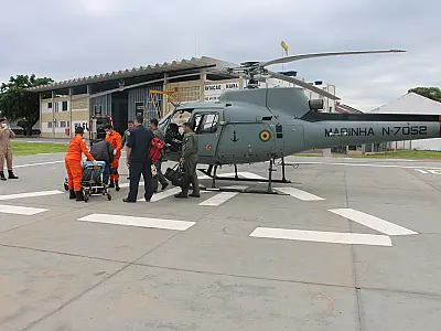 Homem com fortes dores no peito é resgatado por aeronave no Pantanal