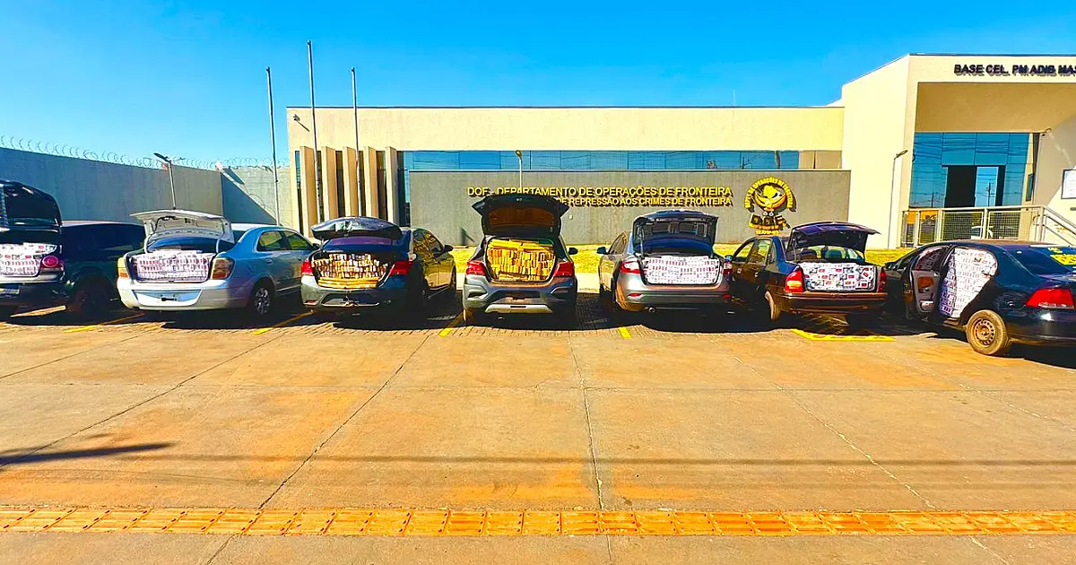 Comboio com droga e cigarro contrabandeado é apreendido em Ponta Porã