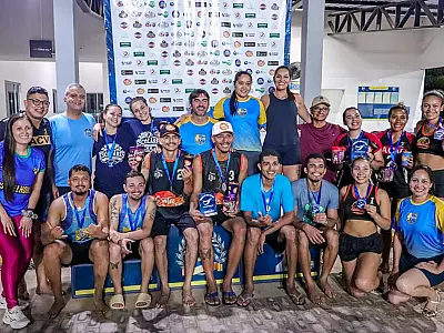 Atletas corumbaenses se destacam no 1&ordm; Torneio Andorinha de Vôlei de Praia