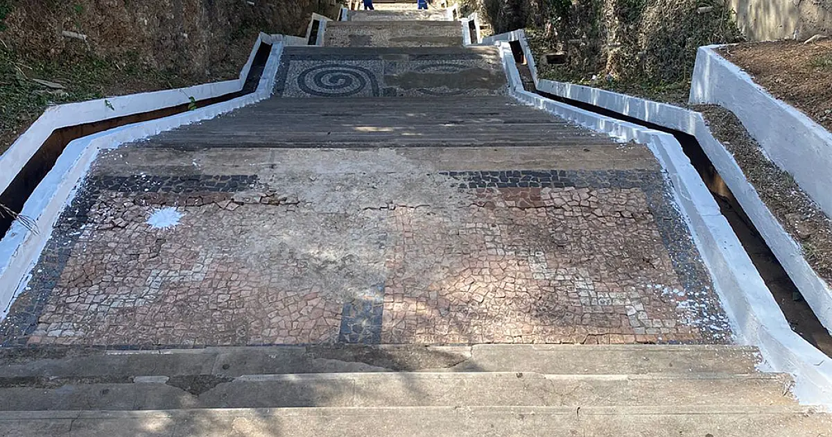 Escadinha da XV é liberada temporariamente durante o Festival América do Sul