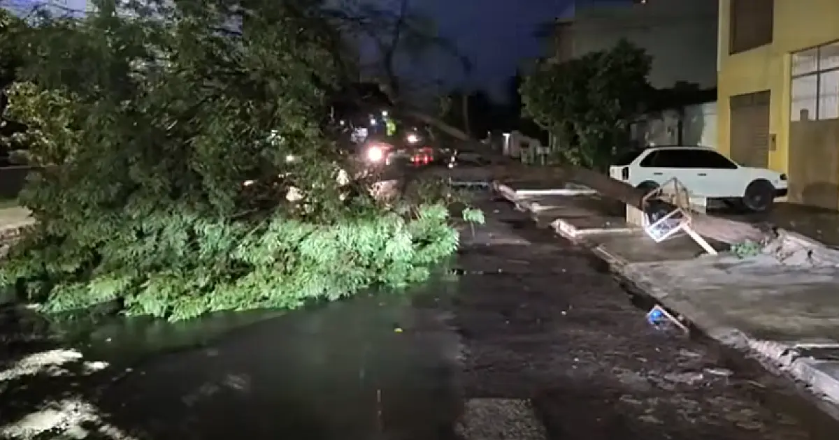 Vento e chuva forte assustaram moradores de Corumbá e Ladário