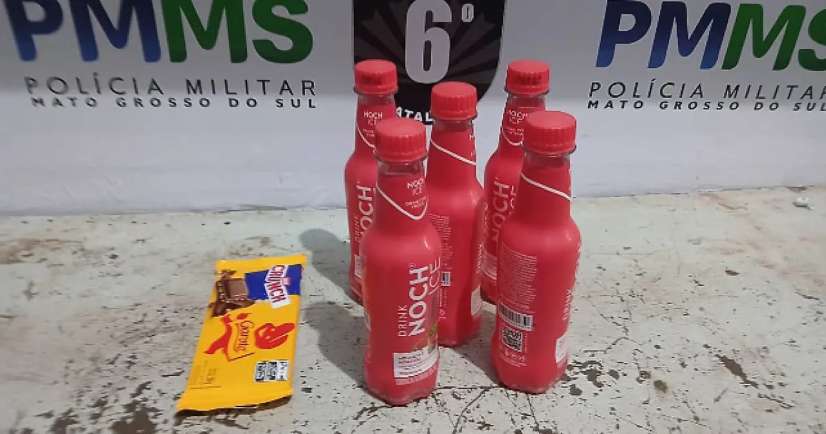 Funcionário é preso por furtar bebidas e chocolate em comércio de Corumbá