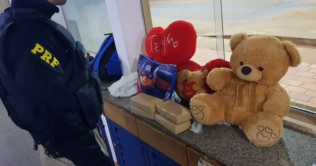 Duas bolivianas são presas com 5 kg de pasta base escondidas em pelúcias