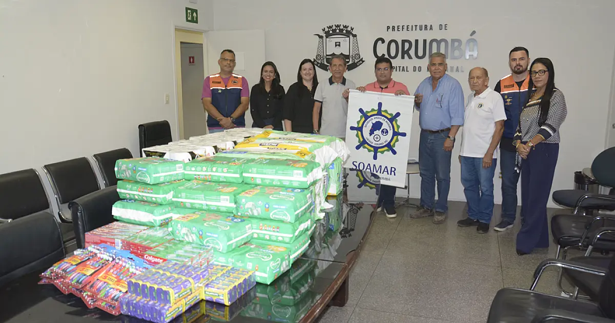 Corumbá recebe kits de higiene para famílias afetadas pelas chuvas