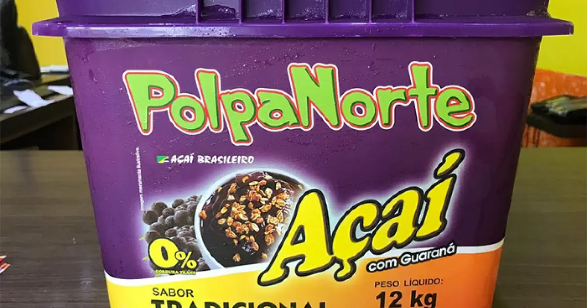 Açaí Polpa Norte não é sorvete. É extraído direto da polpa da fruta