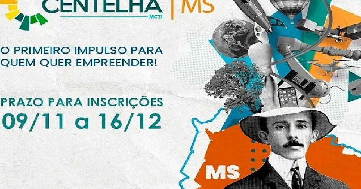 Inscrições no Programa Centelha terminam nesta quinta-feira
