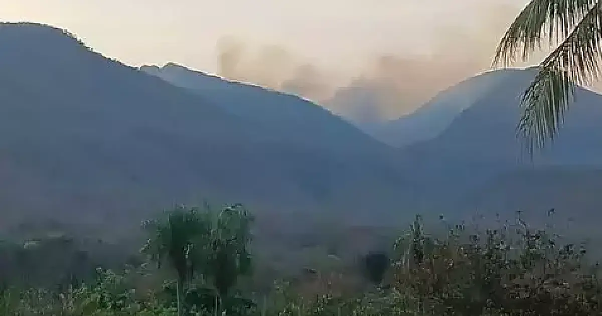 Incêndio de difícil combate é identificado na Serra do Amolar