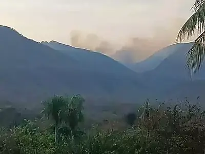 Incêndio de difícil combate é identificado na Serra do Amolar