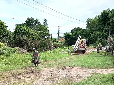 Extensão da rede elétrica atende pedido de moradores da rua Pedro de Medeiros em Ladário