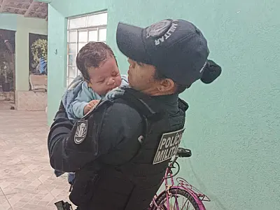 Policial Militar salva bebê engasgado em Corumbá