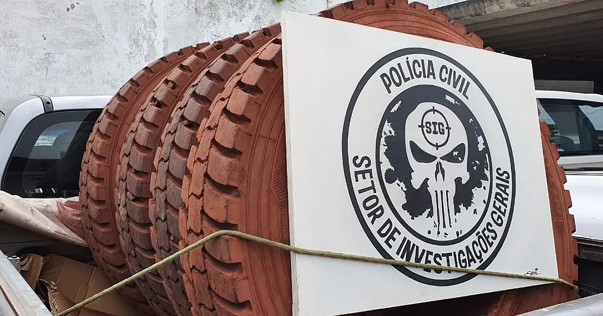 Autor preso confessa esconderijo de pneus e celulares furtados em Corumbá