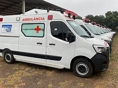28 ambulâncias e caminhonetes ampliam frota da Saúde em municípios