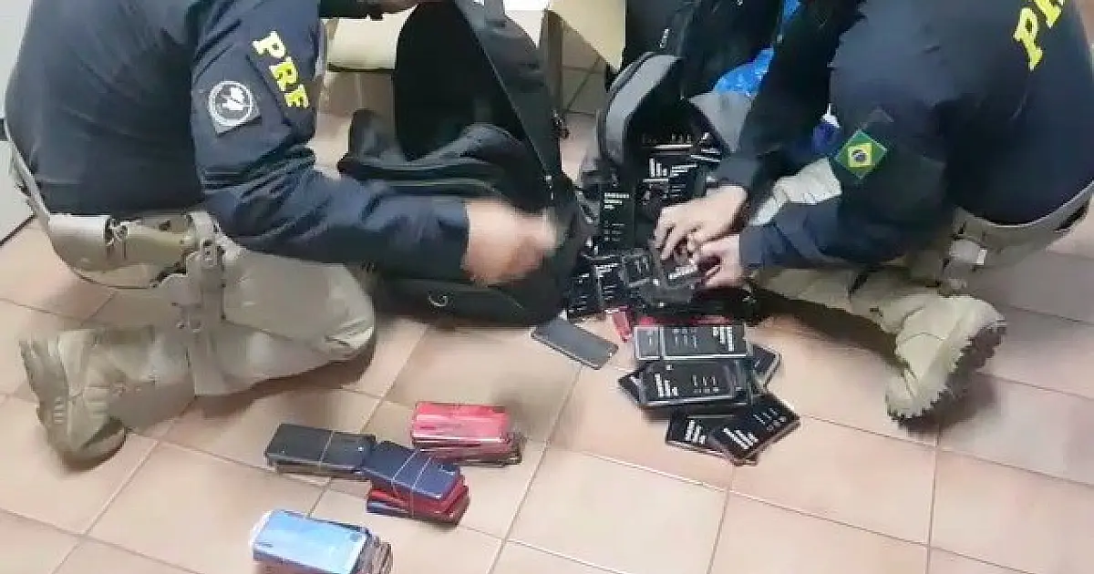 PRF apreende 492 celulares sem nota fiscal em Anastácio (MS)