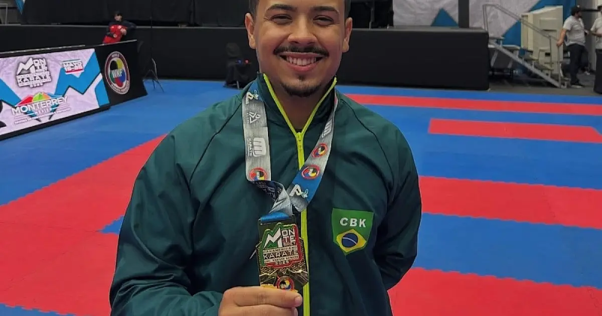 Júlio Garcia garante tricampeonato no Pan-Americano de Karatê em Monterrey