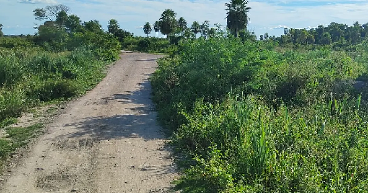 Trecho da Fundação Bradesco, onde fica inacessível durante o período de cheia.