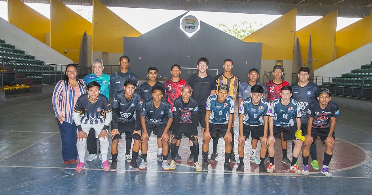 Equipe de futsal de Corumbá disputa torneio nacional Sub-17 em Brasília