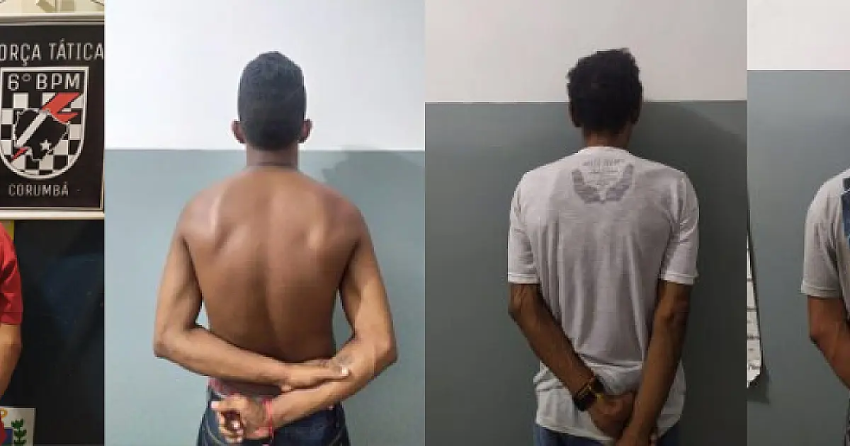 Quatro foragidos são presos em menos de 24 horas em Corumbá