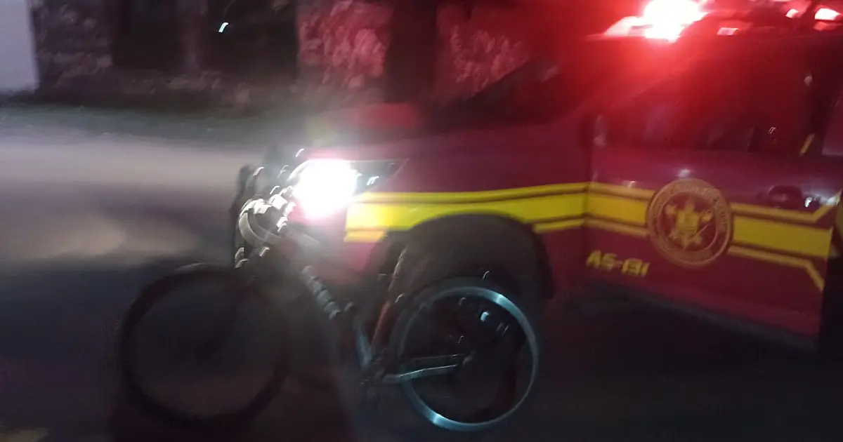 Bombeiros capturam assaltante armado e recuperam bicicleta de adolescente
