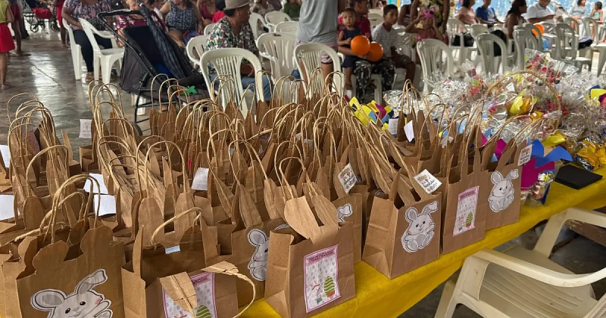 CRAS de Ladário reúne crianças, idosos e gestantes para celebrar a Páscoa