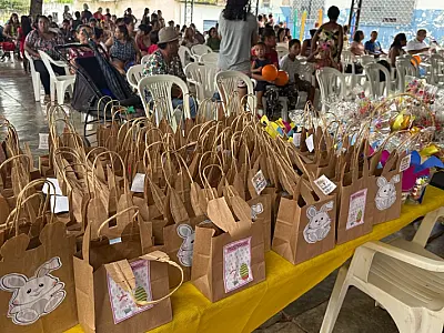 CRAS de Ladário reúne crianças, idosos e gestantes para celebrar a Páscoa