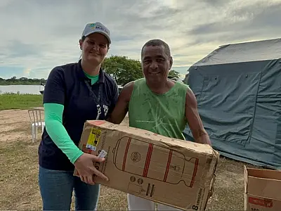 Moradores de Forte Coimbra são os primeiros a receberem doação de filtros de água