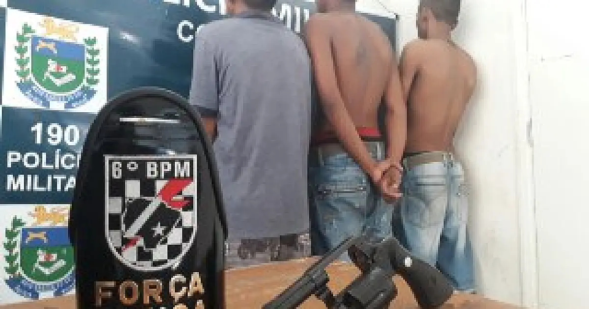PM prende trio e duas Armas de Fogo em menos de 10 horas