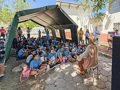 Ação "Entre Pegadas" leva educação ambiental ao Ecoparque Cacimba
