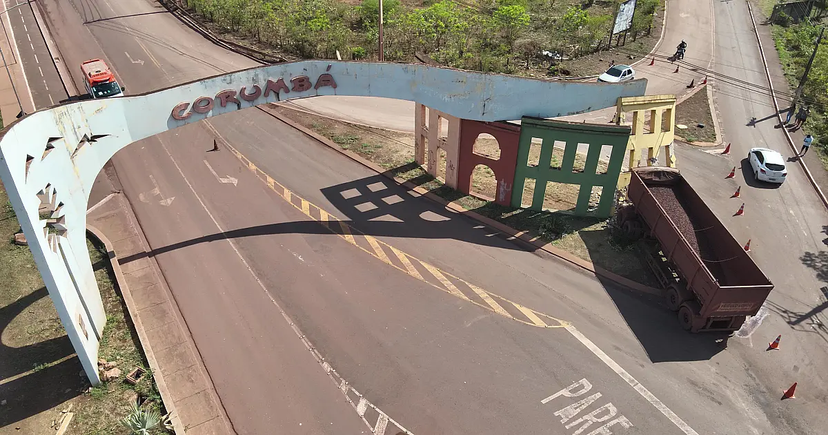Portal de entrada de Corumbá será parcialmente demolido