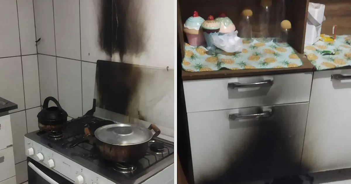 Jovem de 15 anos tenta apagar incêndio em panela e sofre queimaduras