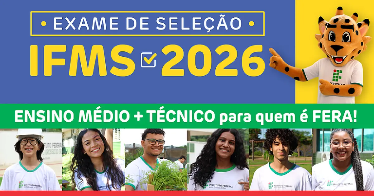 IFMS divulga lista preliminar de candidatos inscritos no Exame de 2026