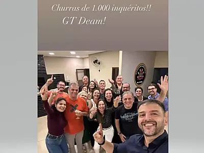 Delegados comemoram com churrasco a análise de 1.000 BOs na Deam da Capital