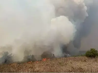 Incêndio avança na Serra do Amolar e ameaça atingir comunidade