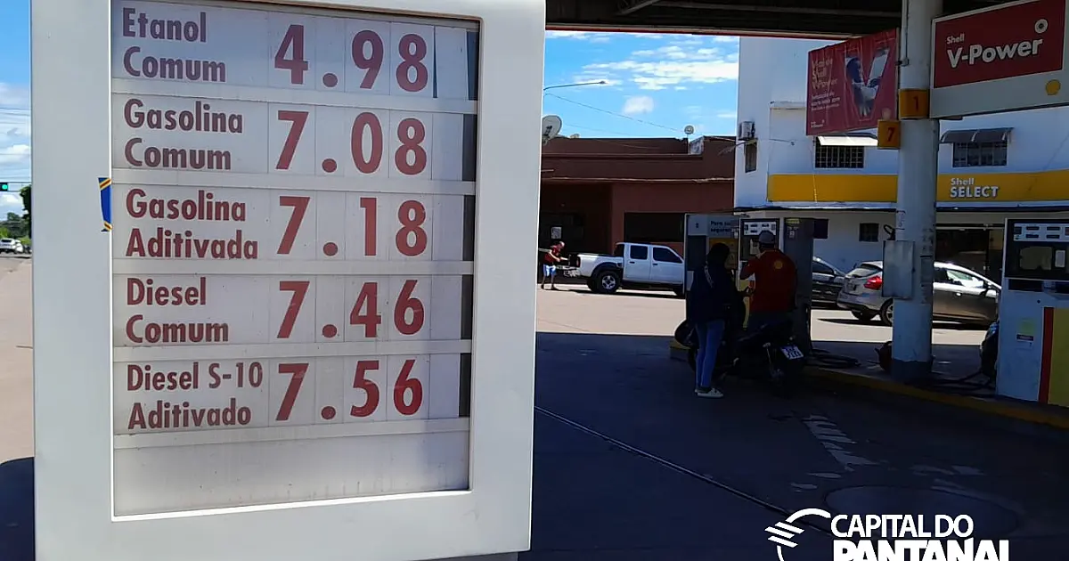 No primeiro dia de combustível mais caro, Corumbá mantém os preços nas bombas