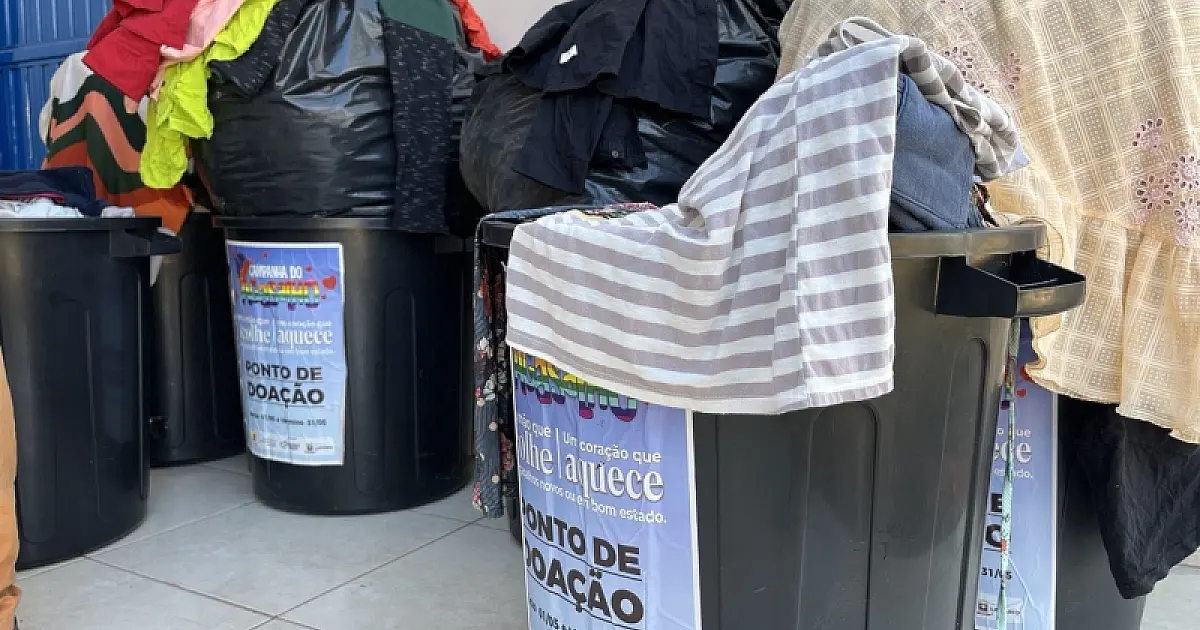 Famílias podem retirar até quatro peças de roupa no CRAS de Ladário