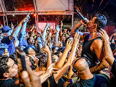 Rapper Xamã conquista o público na segunda noite do Festival América do Sul