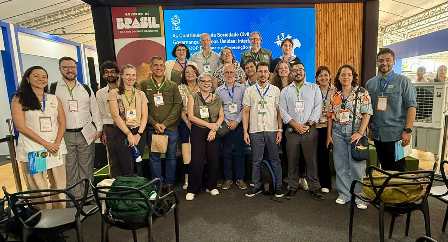 Participantes do Painel CNZU e Ramsar na COP15. (Foto: Wetlands International Brasil)