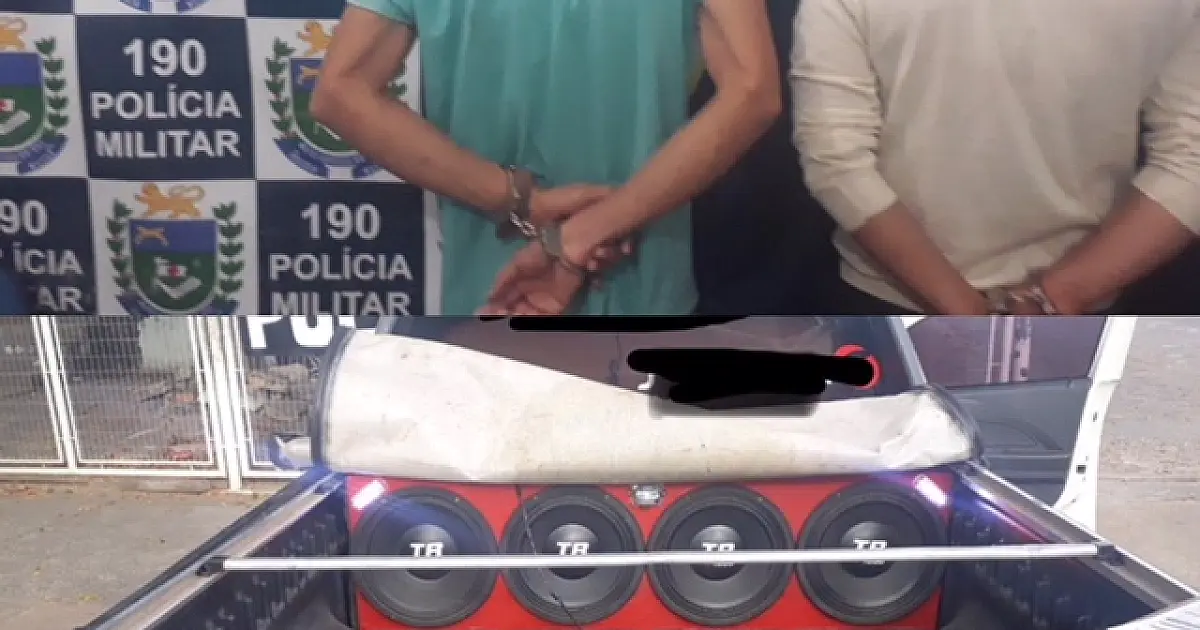 Polícia prende dois por desacato e apreende carro com som automotivo